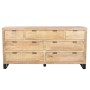 Chest of drawers Home ESPRIT Brown Black Alpino 180 x 45 x 91 cm