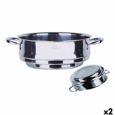 Steamer with Pan Santa Clara Santa clara Ø 25,7 x 34 x 9,5 cm (2 Units)