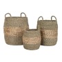 Basket set Home ESPRIT Natural Water hyacinth (3 Pieces)