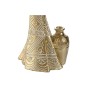 Decorative Figure Home ESPRIT White Black Golden African Woman 9,5 x 7,5 x 31 cm (2 Units)