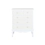Chest of drawers Home ESPRIT White Beige Romantic 80 x 42 x 105 cm