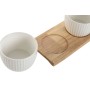 Appetizer Set Home ESPRIT White Natural Urban 28 x 9,6 x 6,2 cm 3 Pieces