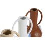 Vase DKD Home Decor White Beige Terracotta Dolomite Fringe 14 x 14 x 25,6 cm (3 Units)
