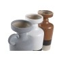 Vase DKD Home Decor White Grey Terracotta Porcelain 13,3 x 11 x 27,3 cm 13,3 x 11 x 28 cm (3 Units)