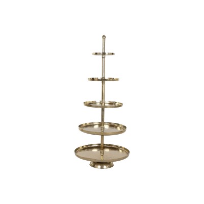 Fruit Bowl Home ESPRIT Golden Aluminium 65 X 65 X 148 cm
