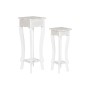 Set of 2 tables Home ESPRIT White 30 x 30 x 76,5 cm