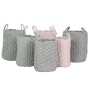 Basket set Home ESPRIT Green Grey Pink Rope 30 x 30 x 43 cm 2 Pieces (3 Units)