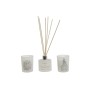 Ensemble de Bougies DKD Home Decor Blanc Noël 5 x 5 x 6 cm