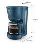Cafetière goutte à goutte Philips HD7411/70 Bleu 1080 W 1,25 L 1,38 L