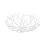 Fruit Bowl Versa White Metal Steel 30 x 9 x 30 cm