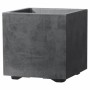 Plant pot Deroma Anthracite 25 cm Plastic Squared Bucket Ø 25 cm