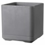 Plant pot Deroma Grey 38 x 38 x 39 cm Plastic Squared Bucket 38 cm