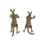 Decorative Figure Home ESPRIT Blue Red Golden Kangaroo 23 x 25 x 40,5 cm (2 Units)