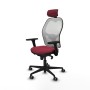 Office Chair with Headrest Jorquera Piqueras y Crespo 3D036G2 Maroon