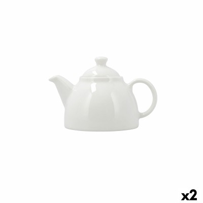 Théière Bidasoa Serenity Hydrozero Blanc Céramique 630 ml (2 Unités)