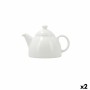 Théière Bidasoa Serenity Hydrozero Blanc Céramique 630 ml (2 Unités)