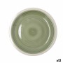 Assiette plate Quid Calypso Vert Céramique Ø 27 cm (12 Unités)
