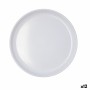 Assiette plate Bidasoa Moana Gris Céramique Ø 26 cm (12 Unités)