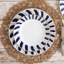 Assiette plate Bidasoa Oceanika Bleu Céramique Ø 27 cm (12 Unités)
