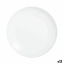 Flat Plate Luminarc Apy White Glass Ø 25 cm (12 Units)