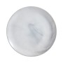 Flat Plate Luminarc Diwali Granit Marb Bicoloured Glass Ø 25 cm (24 Units)