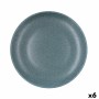 Assiette plate Bidasoa Element Hydrozero Bleu Céramique Ø 27 cm (6 Unités)