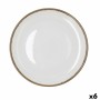 Assiette plate Bidasoa Orion Hydrozero Blanc Céramique Ø 27 cm (6 Unités)