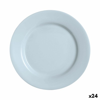 Assiette plate Luminarc Plumi Paradise Azu Bleu verre Ø 2,24 cm (24 Unités)