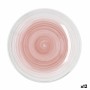 Assiette plate Quid Velvet Rose Céramique Ø 27 cm (12 Unités)