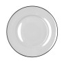 Assiette plate Bidasoa Glacial Filo Blanc Céramique Ø 27 cm (12 Unités)