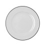 Assiette plate Bidasoa Glacial Filo Blanc Céramique Ø 25 cm (24 Unités)