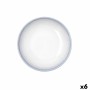 Assiette creuse Bidasoa Lea Hydrozero Blanc Céramique Ø 20 cm (6 Unités)