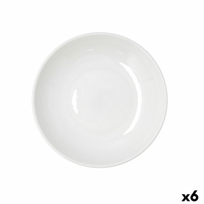 Assiette creuse Bidasoa Harmony Hydrozero Blanc Céramique Ø 23 cm (6 Unités)