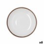 Assiette creuse Bidasoa Orion Hydrozero Blanc Céramique Ø 23 cm (6 Unités)