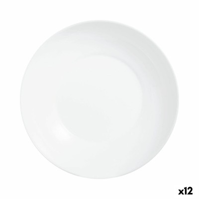 Deep Plate Luminarc Apy White Glass Ø 20 cm (12 Units)