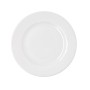 Flat Plate Bidasoa Serenity Hydrozero White Ceramic Ø 27 cm (6 Units)