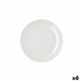 Assiette plate Bidasoa Harmony Hydrozero Blanc Céramique Ø 19 cm (6 Unités)