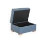 Repose-pied Home ESPRIT Bleu Urbaine 70 X 50 X 40 CM
