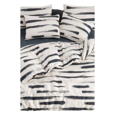 Parure de couette Blanc Lit king size 3 Pièces