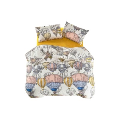 Parure de couette Moutarde Lit king size 3 Pièces