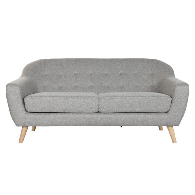 Canapé Home ESPRIT Gris Crème Naturel Scandi 172 x 82 x 82 cm