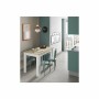 Dining Table LILIAN White Brown Wood 109 x 67 x 78 cm
