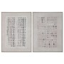 Painting Home ESPRIT White Beige Modern Scandinavian 90 x 4 x 120 cm (2 Units)