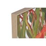 Painting Home ESPRIT Yellow Blue Flowers Shabby Chic 100 x 4 x 100 cm (2 Units)