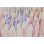 Painting Home ESPRIT Green Pink Flowers Shabby Chic 75 x 4 x 100 cm (2 Units)