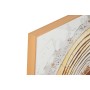 Painting Home ESPRIT White Golden Circles 80 x 3,5 x 80 cm (2 Units)