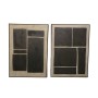 Painting Home ESPRIT Dark brown Light brown Abstract Modern 100 x 4 x 140 cm (2 Units)