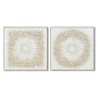 Painting Home ESPRIT White Circles 102 x 4,5 x 102 cm (2 Units)