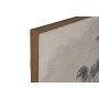 Set of 3 pictures Home ESPRIT Brown Black Palms 180 x 4 x 120 cm (3 Pieces)
