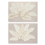 Painting Home ESPRIT White Beige Sheets Cottage 90 x 3 x 60 cm (2 Units)